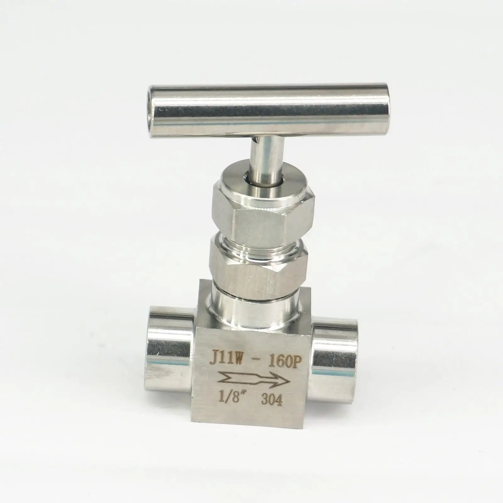 1/8" BSP Female SUS 304 Stainless Steel Flow Control Needle Valve 2250 PSI water oil fuel steam