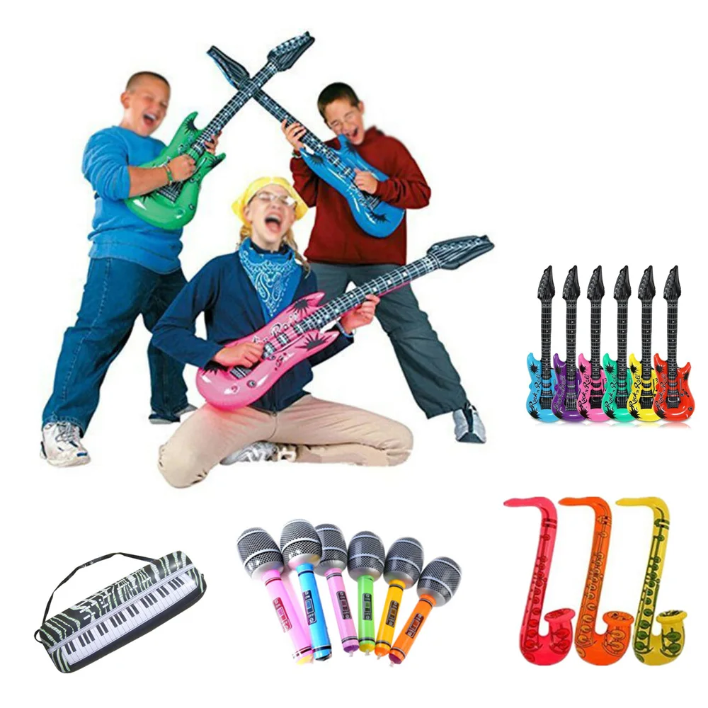 

Microphone Inflatable Toy Musical Disco Rock Party Children Decoration High Quality