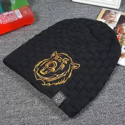 Для мужчин зимняя шапка осень шапочка touca Gorro шапки шерстяного трикотажа шляпа Skullies шапочка с леопардовым принтом мешковатые теплый Skullies