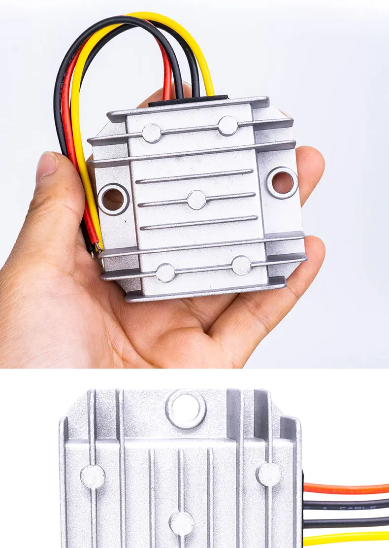 12 В 24 В DC преобразователь в 5 В 5A 10A Автомобильный источник питания регулятор напряжения понижающий модуль водонепроницаемый 12 В 24 в конвертер
