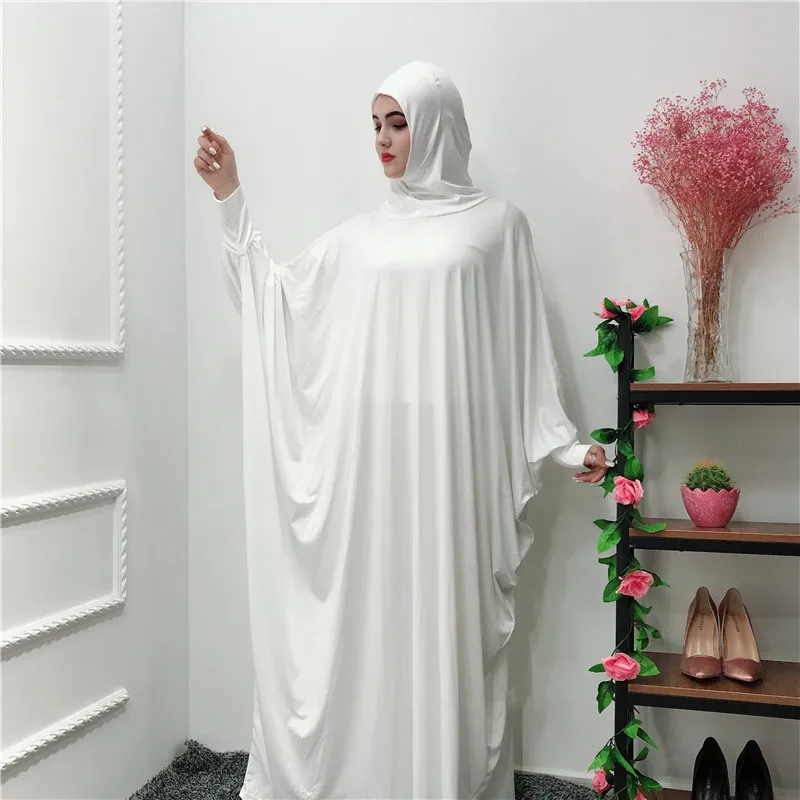 Полный охват тела скромный хиджаб с длинными рукавами платье женское мусульманское абайя для молитв размера плюс Турция Арабская одежда из Дубая женские абайя