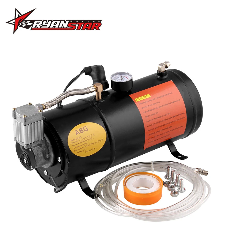 Compresor de aire de 12 v con tanque de 3 litros para camión de tren de bocina de aire RV Pickup 150 OT200 + aire cuerno|Bocinas multitono y claxon| - AliExpress