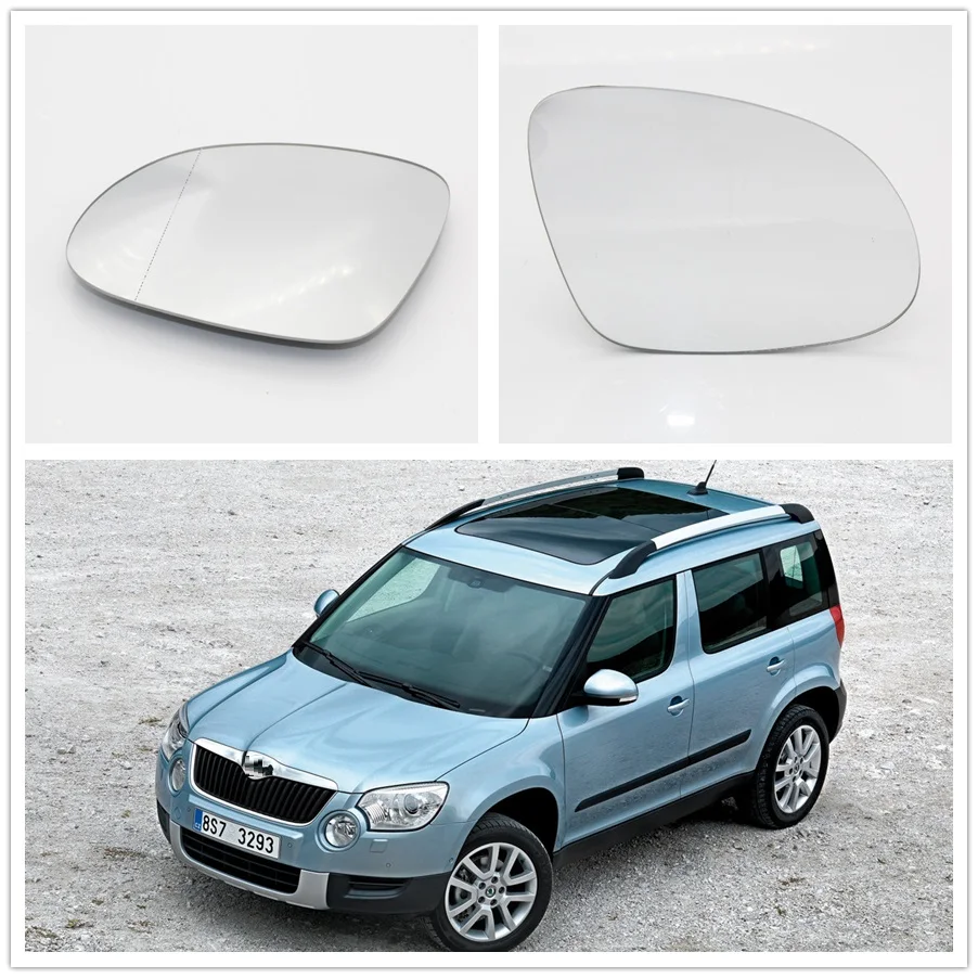 Для Skoda Yeti 2010 2011 2012 2013 авто-Стайлинг Дверь задняя сторона зеркало с подогревом Стекло