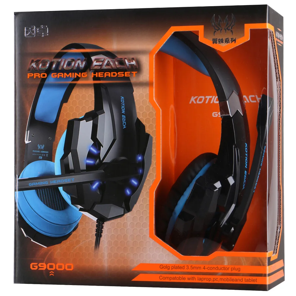 KOTION EACH G9000 3 5 мм Игровые наушники игровая гарнитура повязка на голову с микрофоном