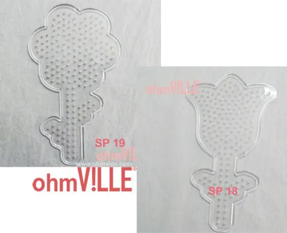 Цветочные Pegboards для 5 мм плавленых проектов Perler Beads образовательные