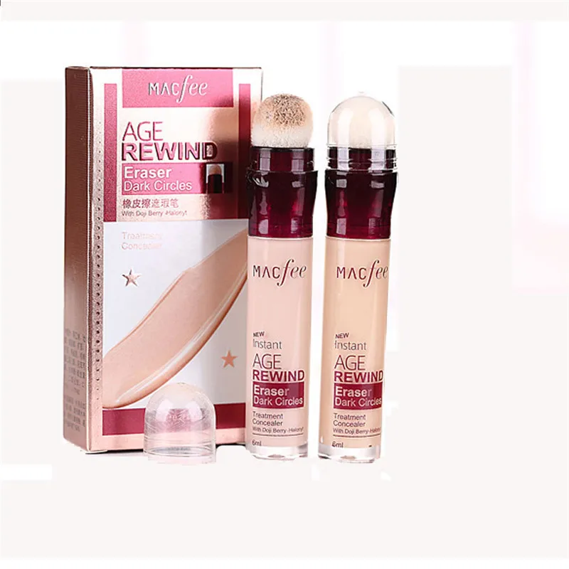 

6ML Instant Age Rewind Dark Circles Eye Concealer AntiAging Treatment 1PC Full Coverage Cream Concealer Maquiagem
