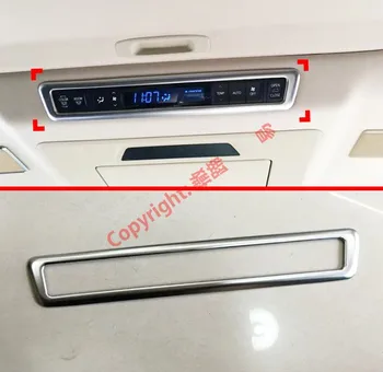 

ABS Pearl Chrome Interior Rear Air-condition Control Cover Trim For Toyota Alphard Vellfire AH30 2016 2017 2018 2019 2020
