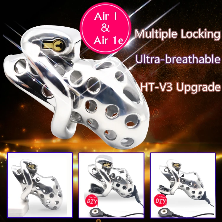 CHASTE BIRD 316 Stainless Steel Venting Hole Design Male(Electric)Chastity Device Cock Sex Toys Kidding Zone Metal Air 1/Air 1e+ | Красота и