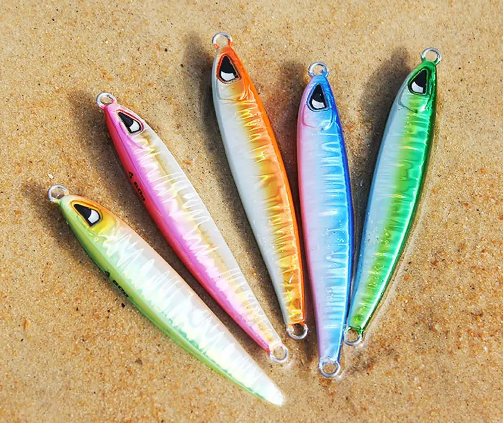 

5PCS Deep sea Fishing Jigging Glow Sardines Jig Jigbait Spoon Lure baits 40/60g