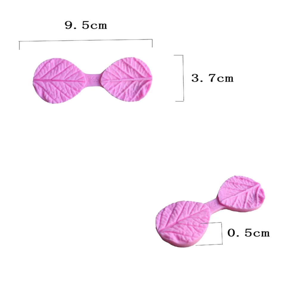 Помадка лист 3D силиконовые формы кухня Цветок Свадебные украшения инструменты ремесло листья DIY формы торта выпечки инструменты изобилие