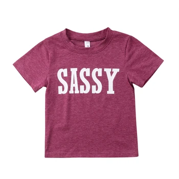 

Baby Boy Girl Cotton Short Sleeve Tops T-shirt Tee Summer Casual Newborn Infant Baby Boys Girls Letter 0-4T
