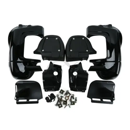 Glossy Black Lower Vented Leg Fairing Fit For Harley Touring Electra Glide 83-13