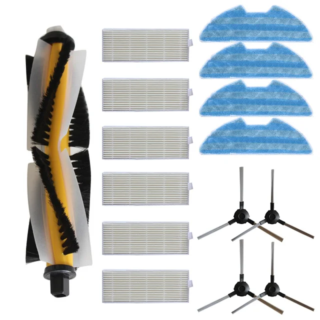 Кисти+ Тряпки+ фильтры для Proscenic VSLAM-811GB VSLAM-911SE подметальная машина аксессуары