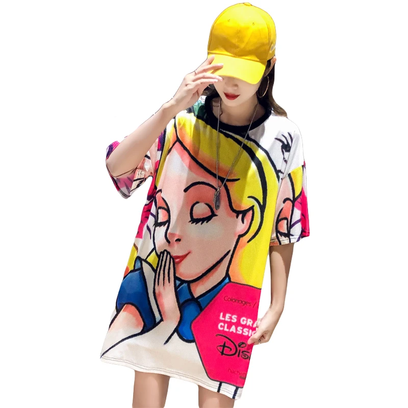 

korean big size long T Shirt fashion Summer casual loose Harajuku tops tee Street women T-shirts
