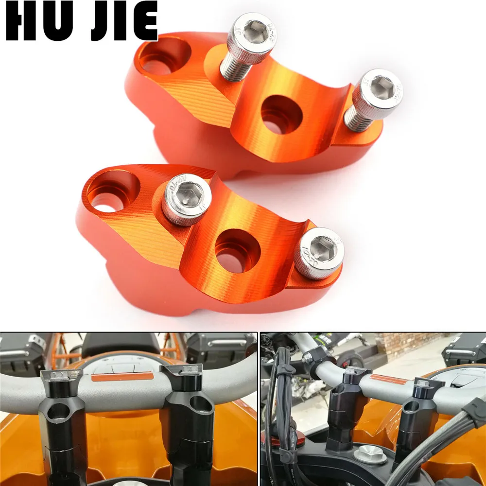 

Motor Handle Bar Clamp Extend Height Handlebar Riser Mounts For KTM 1050 1090 1190 1290 ADV Super Adventure Duke GT Superduke