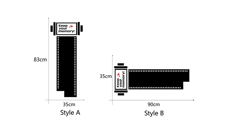 Большой размер сохранить свою память Ретро креативное искусство виниловая пленка фото наклейки на стену в раме