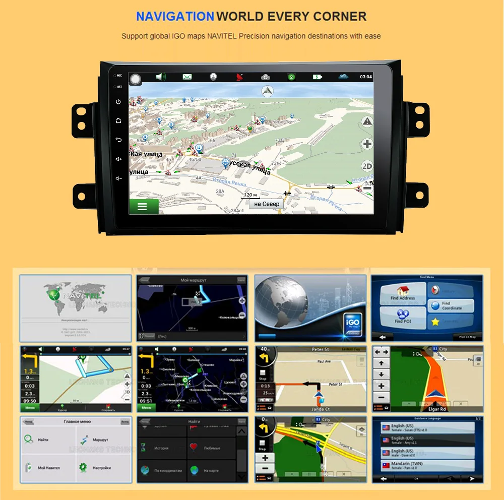Android 9 inch Car DVD player for Suzuki SX4 car dvd gps radio navigation car radio video audio player car stereo