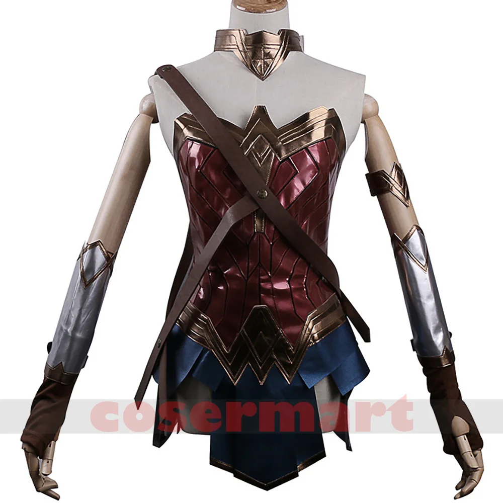 2017 Batman v Superman Dawn of Justice League Wonder Woman Cosplay Costume Woman's Superhero Diana Prince Halloween (3)