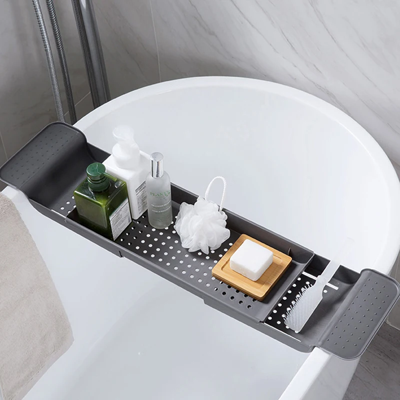 

Household Bathroom Phone Holder Hollow Out Practical Durable Multi-functional Storage Holder