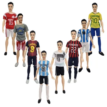 

NK 3 Set/Lot Randomly send Doll Football clothes Newest outfit for Ken Doll