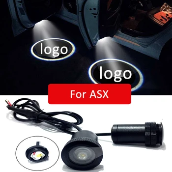 

2pcs Led car door light For Mitsubishi ASX 2018 2017 2011 Logo Laser Projector Light Accessories Floor Warning Courtesy lamp