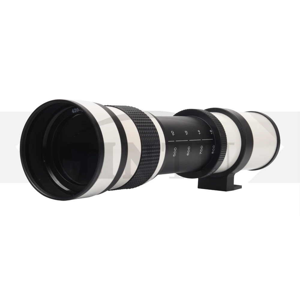 JINTU белый 420-800mm F/8,3 MF ручной телефото зум Камера объектив+ T2 для Pentax K-X K-3 K-5 K-7 K-R K100 K20 K20 K-S1 K50 Камера