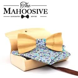 Mahoosive бамбуковые деревянные галстуки-бабочки для мужчин 3D деревянные галстуки-бабочки corbatas para hombre