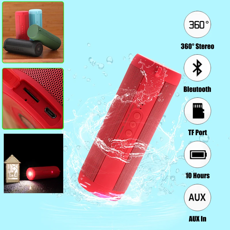 

T2 Wireless Bluetooth Speakers Best Waterproof Portable Outdoor Loudspeaker Mini Column Box Speaker Design for iPhone Xiaomi