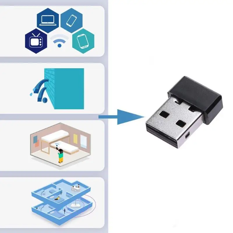 150 Мб/с беспроводной адаптер USB 2,0 WiFi беспроводная сетевая карта LAN адаптер