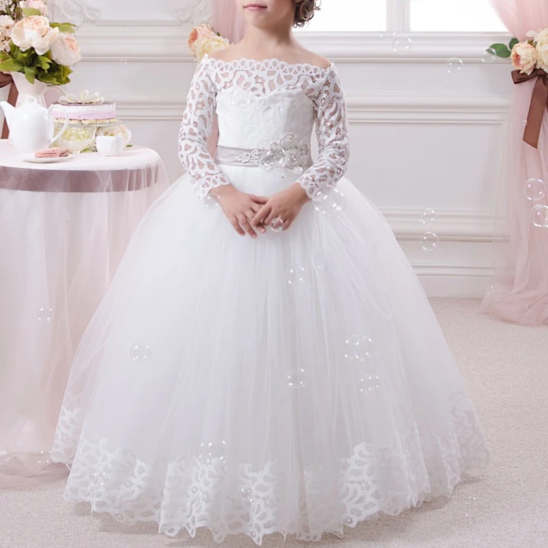 white flower dress for wedding