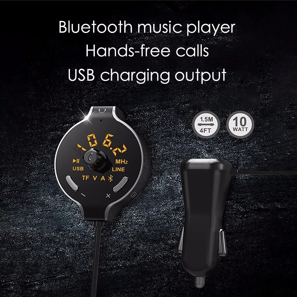 Bluetooth FM передатчик беспроводной модулятор громкой связи автомобильный комплект 3