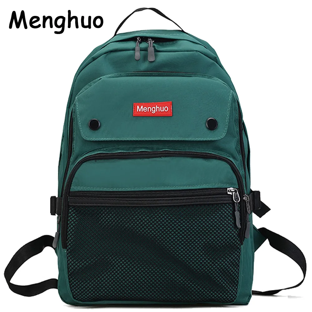 2017 Mochilas de mujer para adolescentes jóvenes tendencia mochila escolar bolsa de estudiante Menghuo marca Nylon impermeable mochila para ordenador portátil 2017 Mochilas de mujer para adolescentes jóvenes tendencia mochila escolar bolsa de estudiante Menghuo marca Nylon impermeable mochila para ordenador portátil