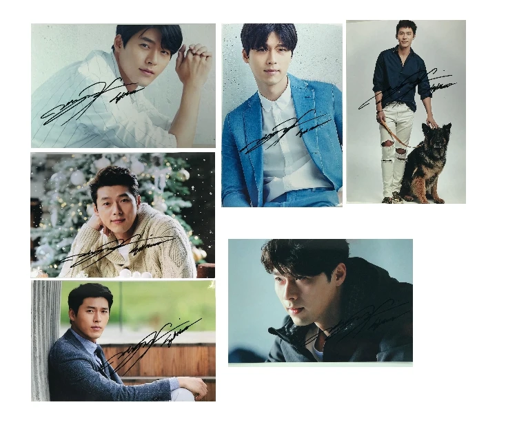 

hand signed Hyun Bin autographed photo 5*7 autograph in ink 072019