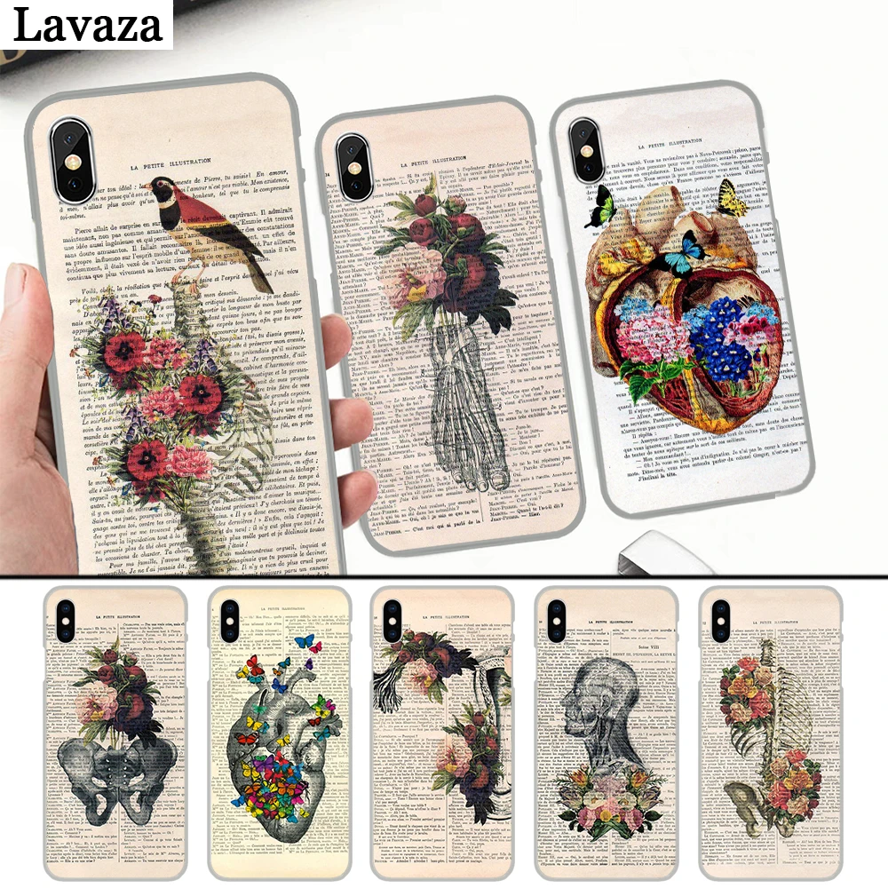 

Lavaza Human anatomy organ in art newspaper Hard Case for iPhone 4 4S 5 5S 5C 6 6S 7 8 Plus X XS MAX XR