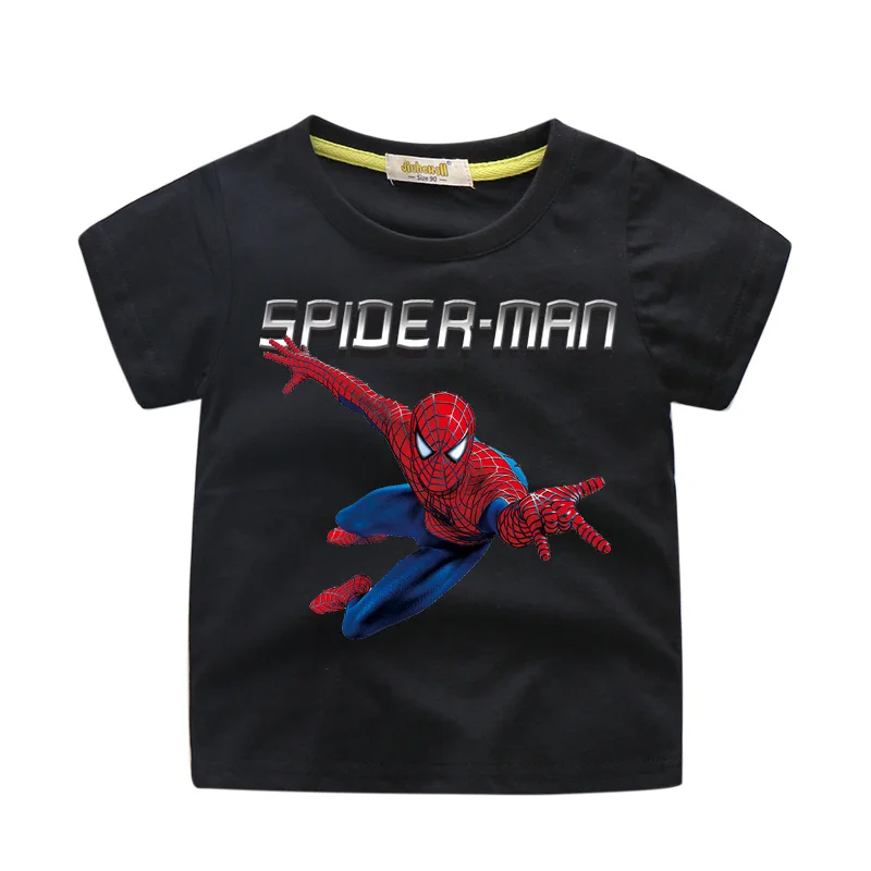 1-11Y Kids Spiderman T-shirts Children Cartoon 3D Hero Print Tshirts Clothing Boy Girls Summer Cotton Short Sleeve Tee Top WJ208 (5)