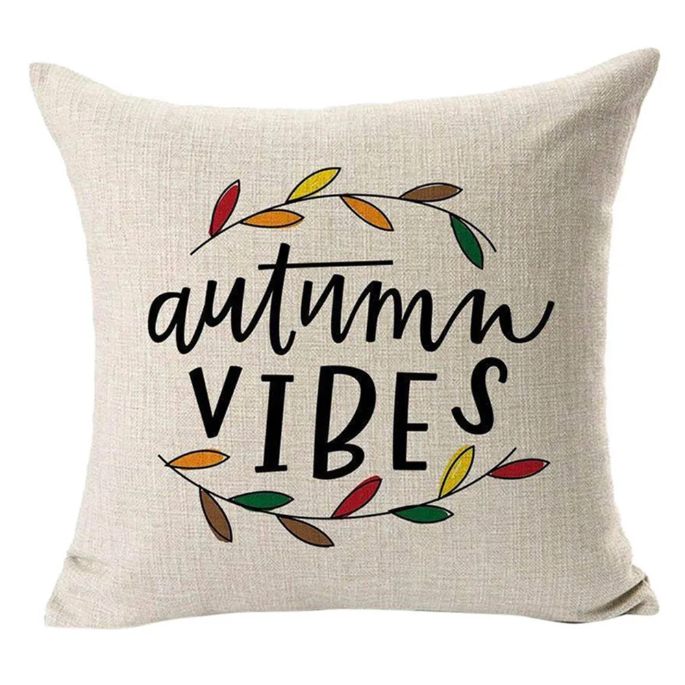 

2019 Year For Home Pillow Cases Home Pillowcase Autumn Vibes Home Throw Pillowcase pillow cases home Decorat Funda Almohada