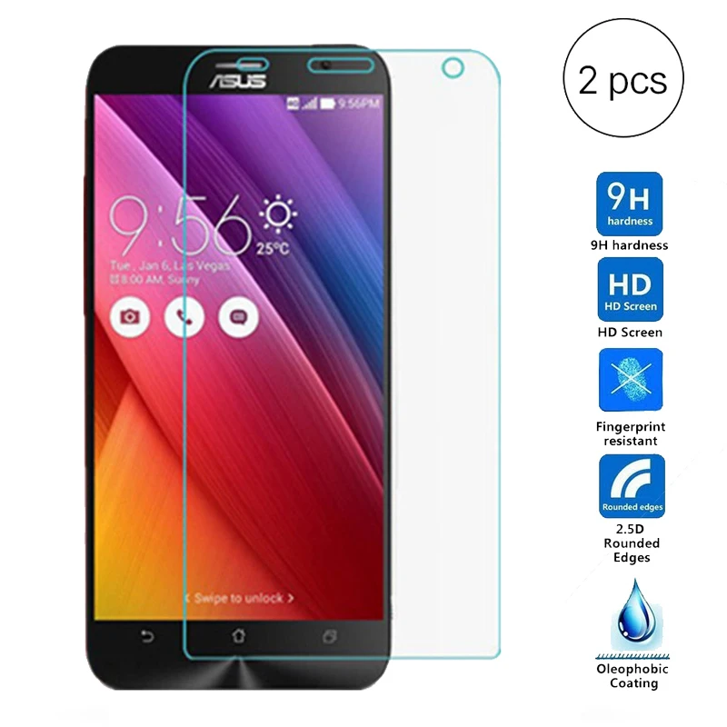 

2Pcs Tempered Glass For Asus Zenfone 2 Laser ZE550KL Screen Protector Flim Protective Glass For Asus Z00LD ZE ZE550 550 550KL KL