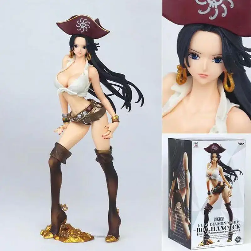 Японские Аниме фигурки Onepiece Boa Hancock цельная фигурка Luffy из ПВХ модель для девочек