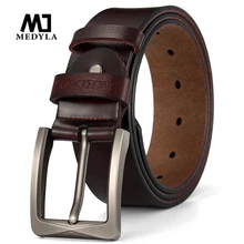 MEDYLA мужской костюм кожаный ремень высокого качества Натуральная кожа матовая сталь Пряжка повседневный деловой ремень для мужчин 130 см длинный ремень MEDYLA мужской костюм кожаный ремень высокого качества Натуральная кожа матовая сталь Пряжка повседневный деловой ремень для мужчин 130 см длинный ремень