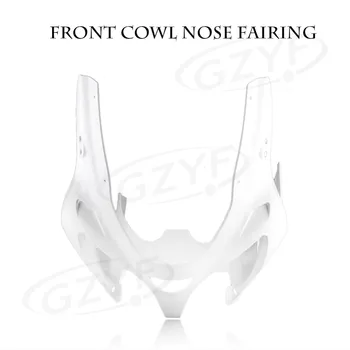 

Upper Front Cover Cowl Nose Fairing for Kawasaki Ninja ZX6R 2000 2001 2002 Injection Mold ABS Plastic Unpainted Bodykit