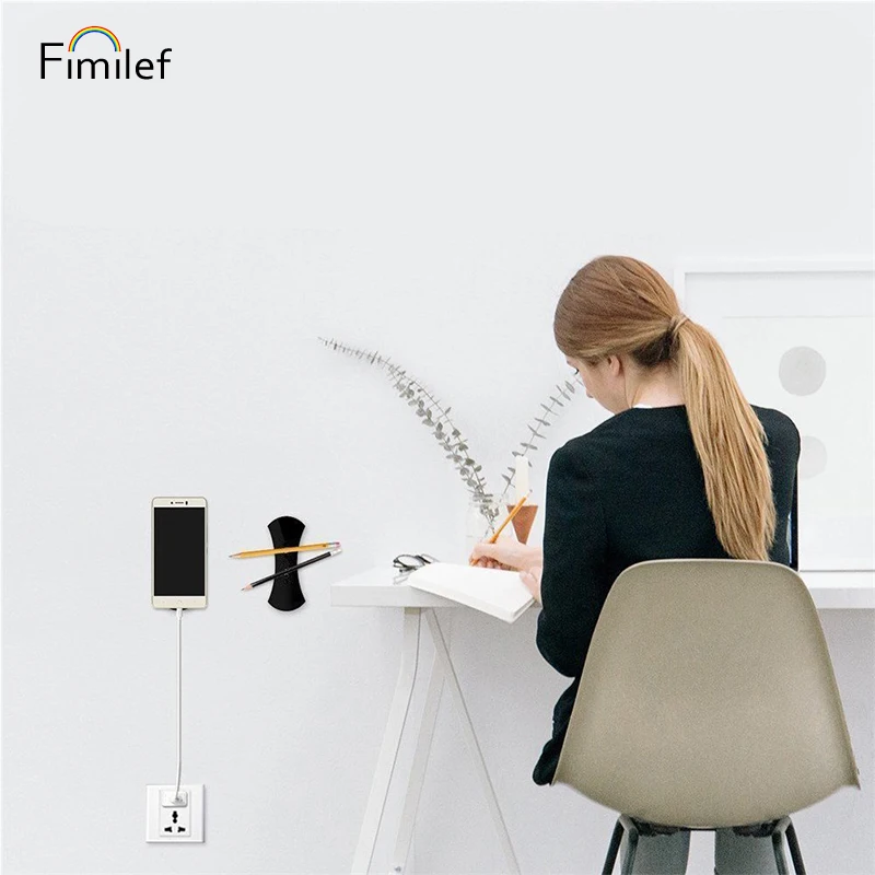 Fimilef لزجة هلام سادة سيارة حامل للهاتف المحمول و أقراص المحمولة موقف قوي عصا الغراء ملصقا مكافحة زلة حصيرة قابل للغسل