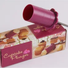 Пищевой пластик ручного давления кухонные капкейки плунжер-Бур для кексов Плунжерные Фрезы, Круглый кондитерский торт глазировка вантуз