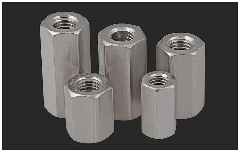 

GB56 304 stainless steel extended nut hexagon nut M5 M6 M8 M10 M12 M16 M20 M24 nut double head square screw connection nut joint