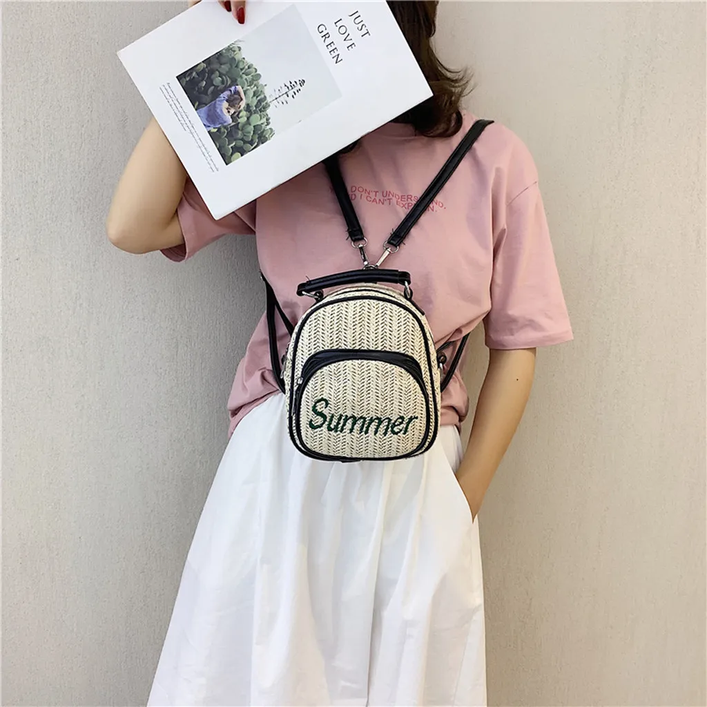 Летняя женская мода ретро тканая сумка тканая пляжная сумка вечерние mochila mujer mochila feminina# G4