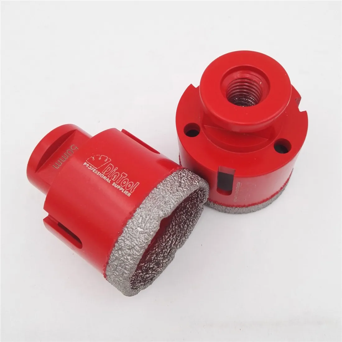 DIATOOL 2pcs Dia 50mm Vacuum Brazed Diamond Drilling Bits M14