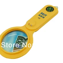 BEST-8B переносная Лупа 8x с светодиодный свет мини украшение с компасом Лупа SMD Инструменты для ремонта