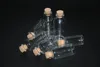 20X 15ml 20ml 23ml 25ml 30ml 50ml 110ml Glass Bottle Vial Empty Sample Jar with Cork Message Vial Wedding Wish Bottle glass jar 3
