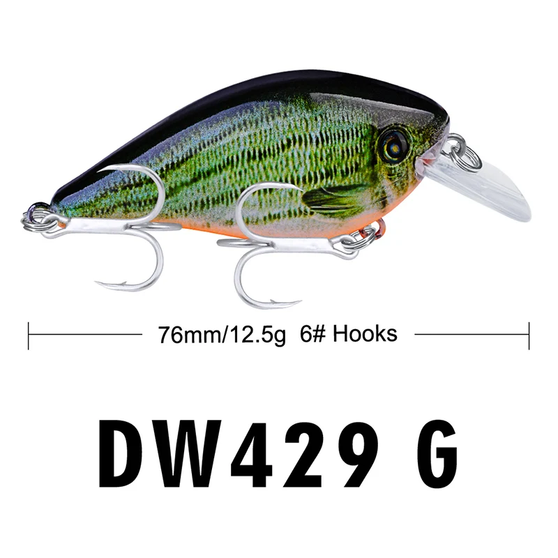 1 шт. PRO BEROS Topwater Crankbait рыболовная приманка 7,5 см 13 г Искусственные воблеры кривошипная Приманка для ловли карпа - Цвет: BKB Hook G