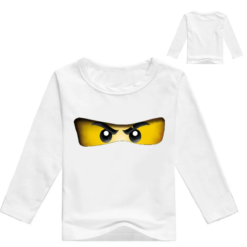 Boys Clothing Ninja Ninjago Cartoon Kids Long Sleeves T-shirt Movie Print T shirt Tees Boy Girls children Tops Kid Costume