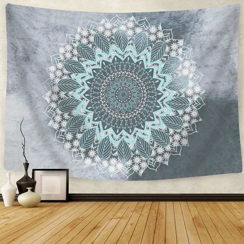 Indian Bohemian Mandala Tapestry Wallpaper Hanging Sandy Beach Throwing Carpet Camping Tent Travel Yoga Mattress Mandala